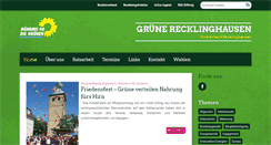 Desktop Screenshot of gruene-recklinghausen.de