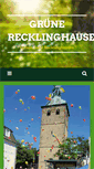 Mobile Screenshot of gruene-recklinghausen.de
